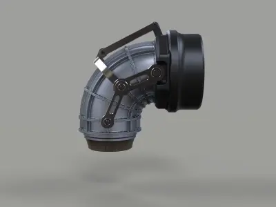 Jet nozzle 3D model