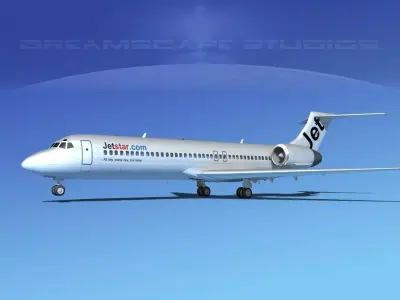 Boeing 717-200 Jet Star 1 3D model