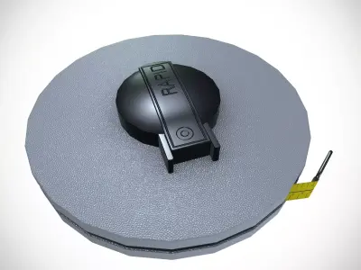 Measurement Tape Low-poly 3D model