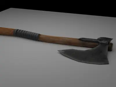 Axe Bloodreaper Low-poly 3D model