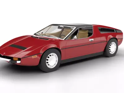 Maserati Bora 4 9 1974 3d model 3D model