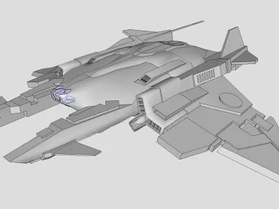 Spaceship-spacecraft-39 3D model