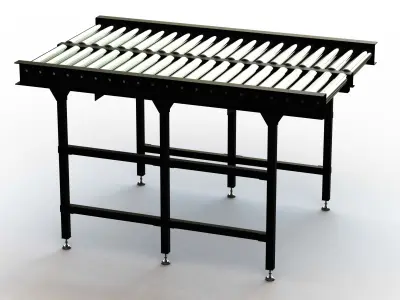 Free Roller Conveyor 3D model