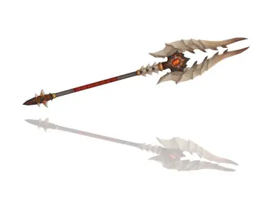 Volcano King Spear Low-poly 3D model