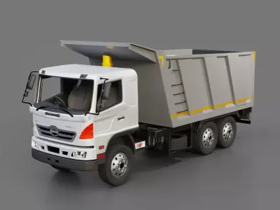 Hino Jumbo Ranger FM 320 Tipper 3D model