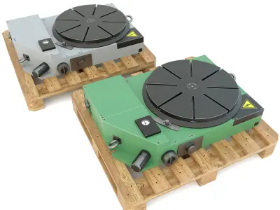 7400-0227 Industrial machine table 3D model