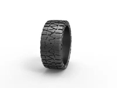 Mud tire Ring 3D print model purchase