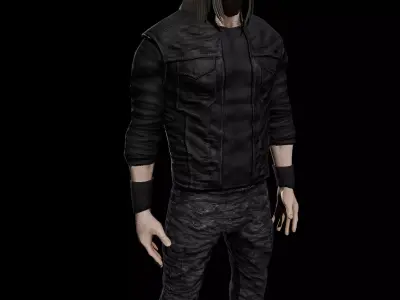 Heavy Metal Head Low-poly 3D model