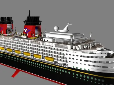 Disney Cruise Ship-Wonder 3D model