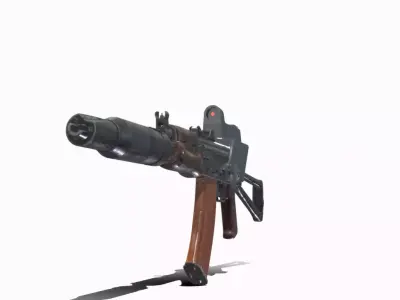 AKS 74 UN RECON Low-poly 3D model