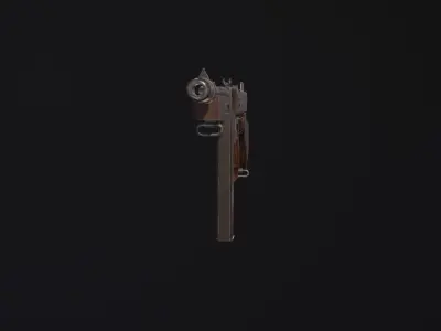 Weapon - Gun - SMG - Thompson Low-poly 3D model