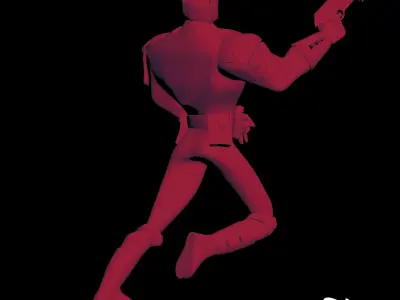 Batman Savage Time NOIR statue 3D print model