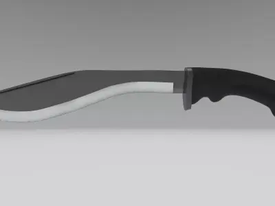 Simple Kukri Low-poly 3D model