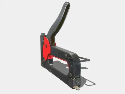 Staple Gun Low-poly 3D model
