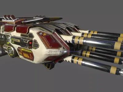 Imperial Spinal Assault Cannon 3D model