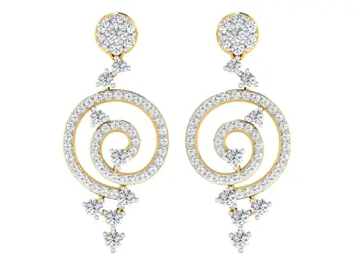 3dm-stl files of earring pendent set 3D print model