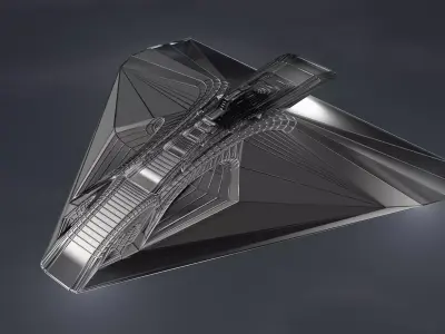 Spaceship 003 3D model