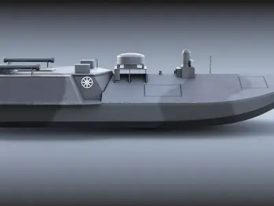 Ukrainian Sea Baby Maritime Drone Low-poly 3D model