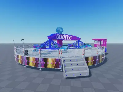 Cyclone Ride 3D print model