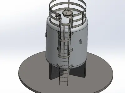 Capacity of 17 Tons Storage Tank 3D print model