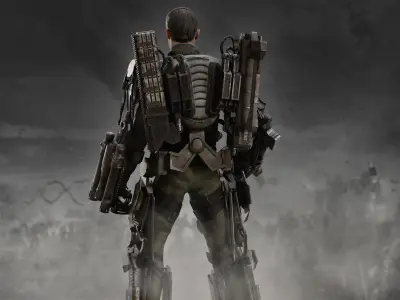 Exosuit from Edge of Tomorrow Low-poly 3D model
