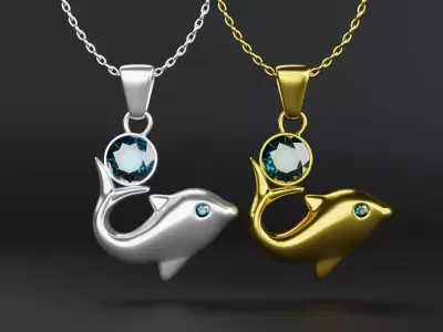 Dolphin Jewelry Free 3D print model