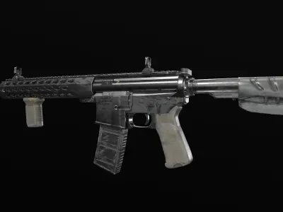 Zbroyar Z-15  AR-15   M4A4 LOW POLY MODEL FREE Free low-poly 3D model