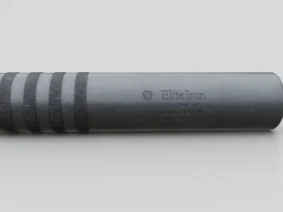Elite Iron Windtalker AMF 408 CheyTac Suppressor Low-poly 3D model