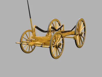 Wild west Concord Stagecoach 3D model