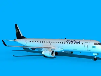 Embraer Emb-190 Air Astana 3D model