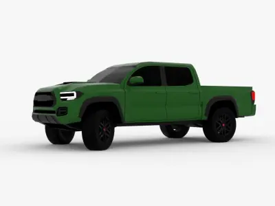 Toyota Tacoma TRD Free low-poly 3D model