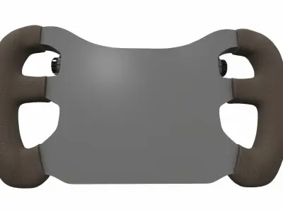 Car f1 steering wheel 1 min 3D model