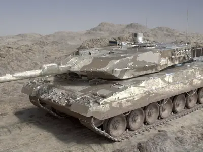 Leopard A2 Tank 3D model