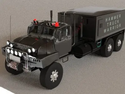 NEVADO hammer truck  Low-poly 3D model