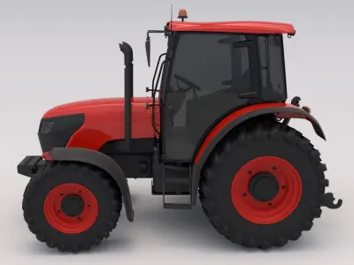 Tractor Red 3D model