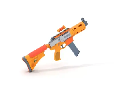 Vibrant Assault Rifle model pack Low-poly 3D model