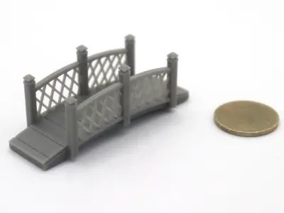 HO Small bridge 1 train model  3D print model