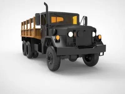 M35 half ton Cargo Truck 3D model
