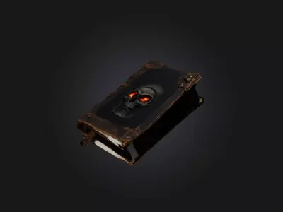 Apocalypse journal Low-poly 3D model