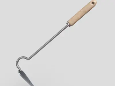 Hand Cultivator Low-poly 3D model purchase
