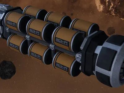 Tanker Sci-Fi Spaceship 3D model