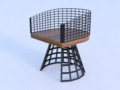 SeSin-Industrial Chair  Free 3D model