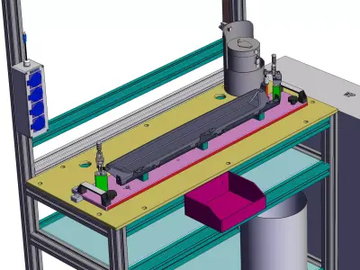Skylight OFFLINE sunshade shaft pre-installation station 3D model