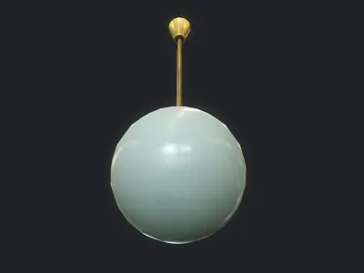 Old Ball Lamp Low-poly 3D model