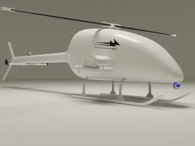UAV Drone Low-poly 3D model