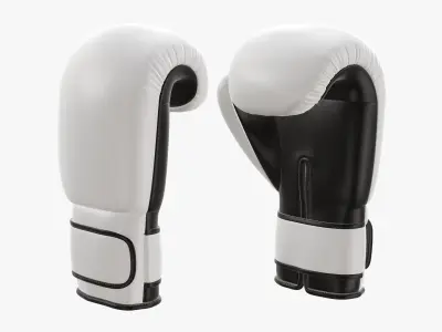 Boxing gloves leather 3D model