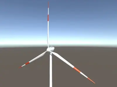 Low-Poly Wind Turbines Pack Low-poly 3D model