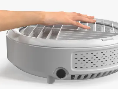 Hand on Manicure Dust Collector 3D model