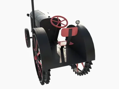 restored tractor from the 30s 3D model