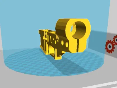 AR15 3D Receiver  ar lower good toy 3D print model